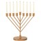 Vintiquewise Wall Mount 9-Branch Hanukkah Menorah, Mid-Century Elegant Illuminated Display, Decorative Judaica Accent and Meaningful Gift for Hanukkah Celebrations